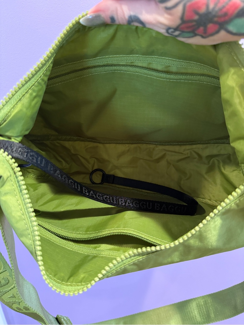 BAGGU green juice medium crescent bag - Picture 4 of 4